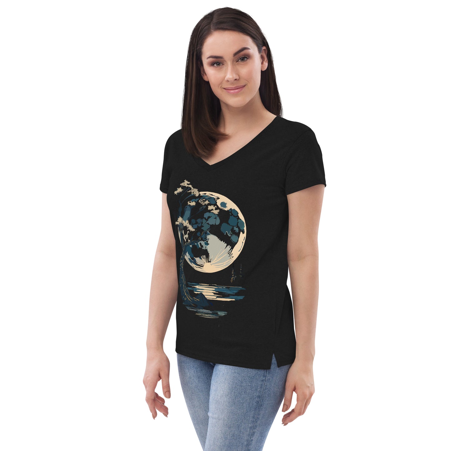 Women’s recycled v-neck t-shirt