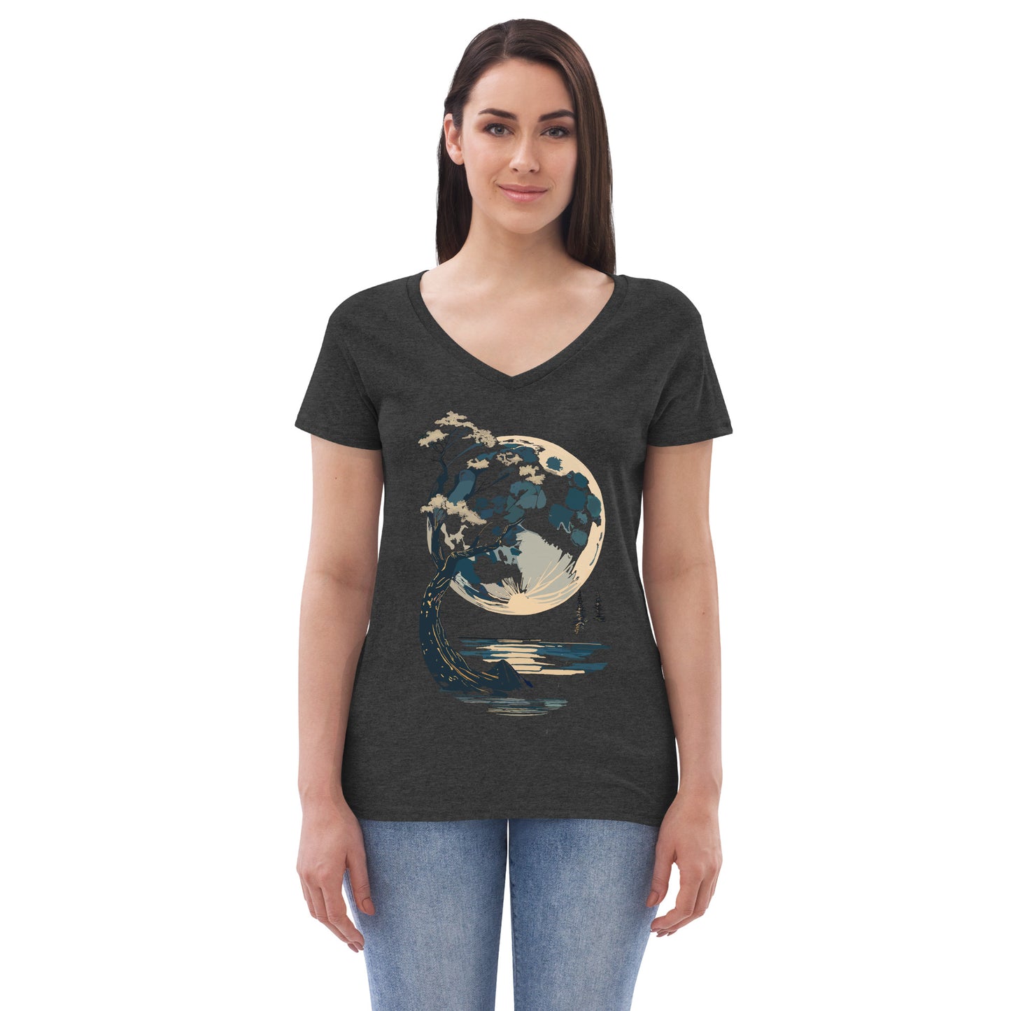 Women’s recycled v-neck t-shirt
