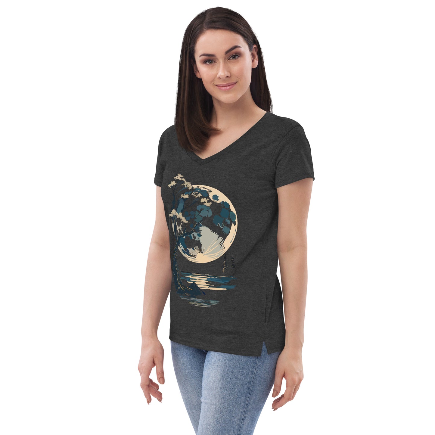 Women’s recycled v-neck t-shirt
