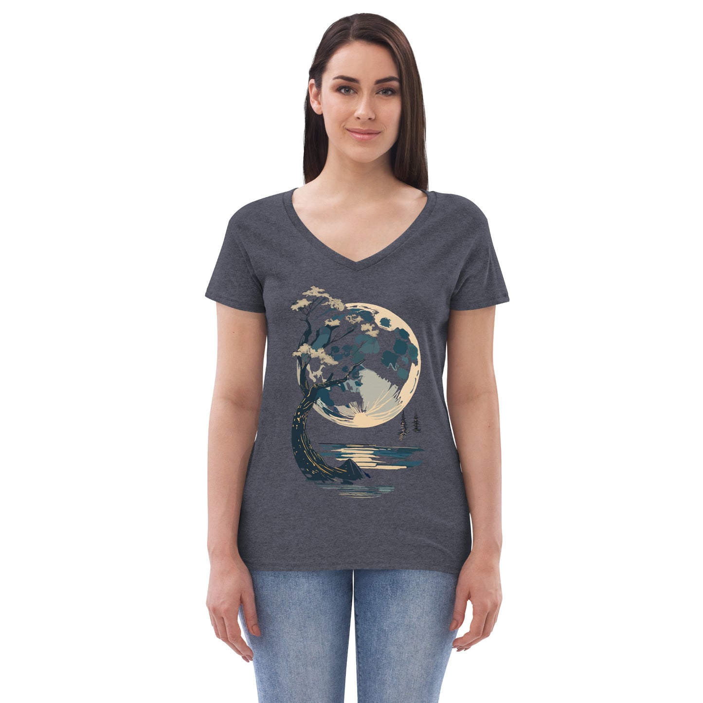 Women’s recycled v-neck t-shirt