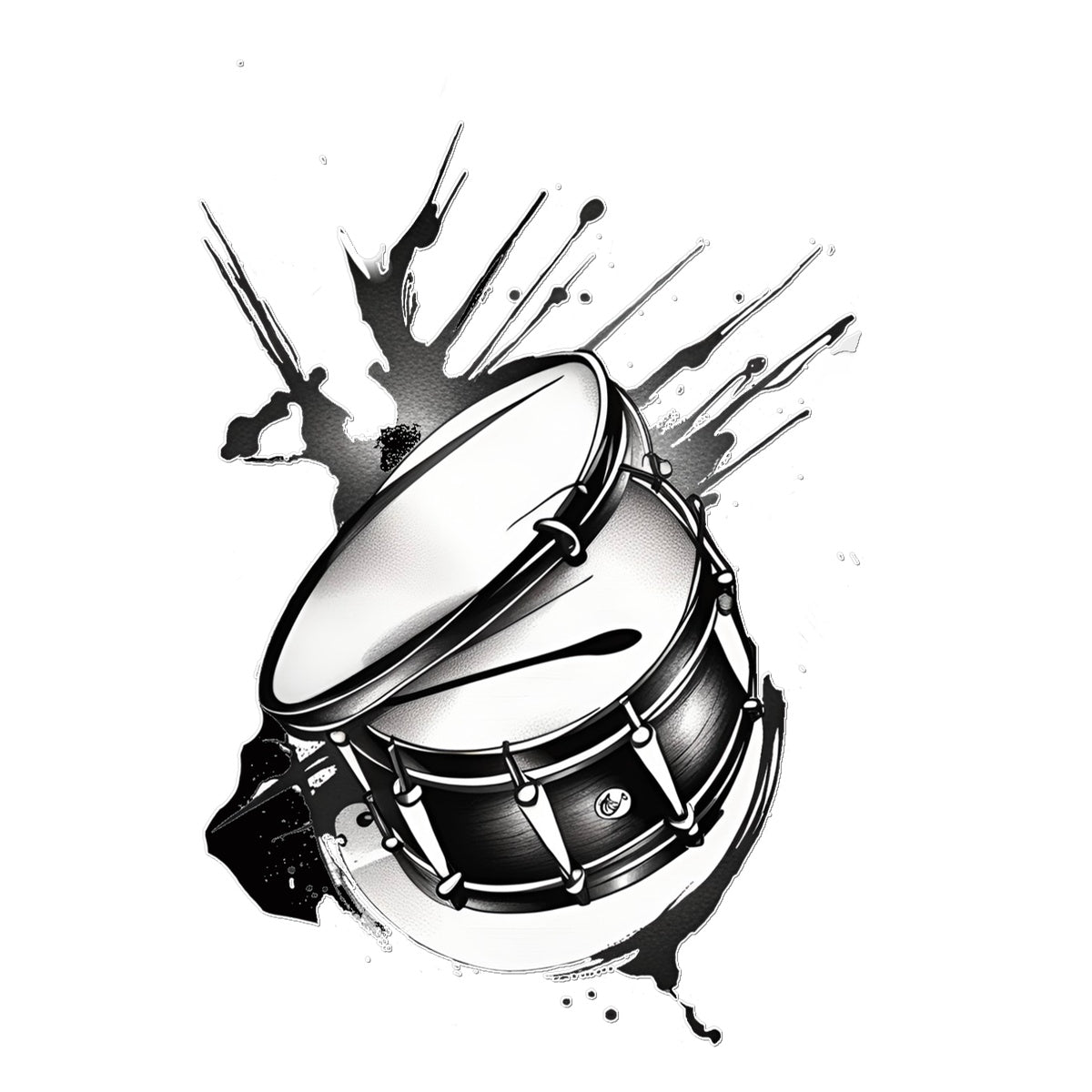 drum Temporary Tattoo