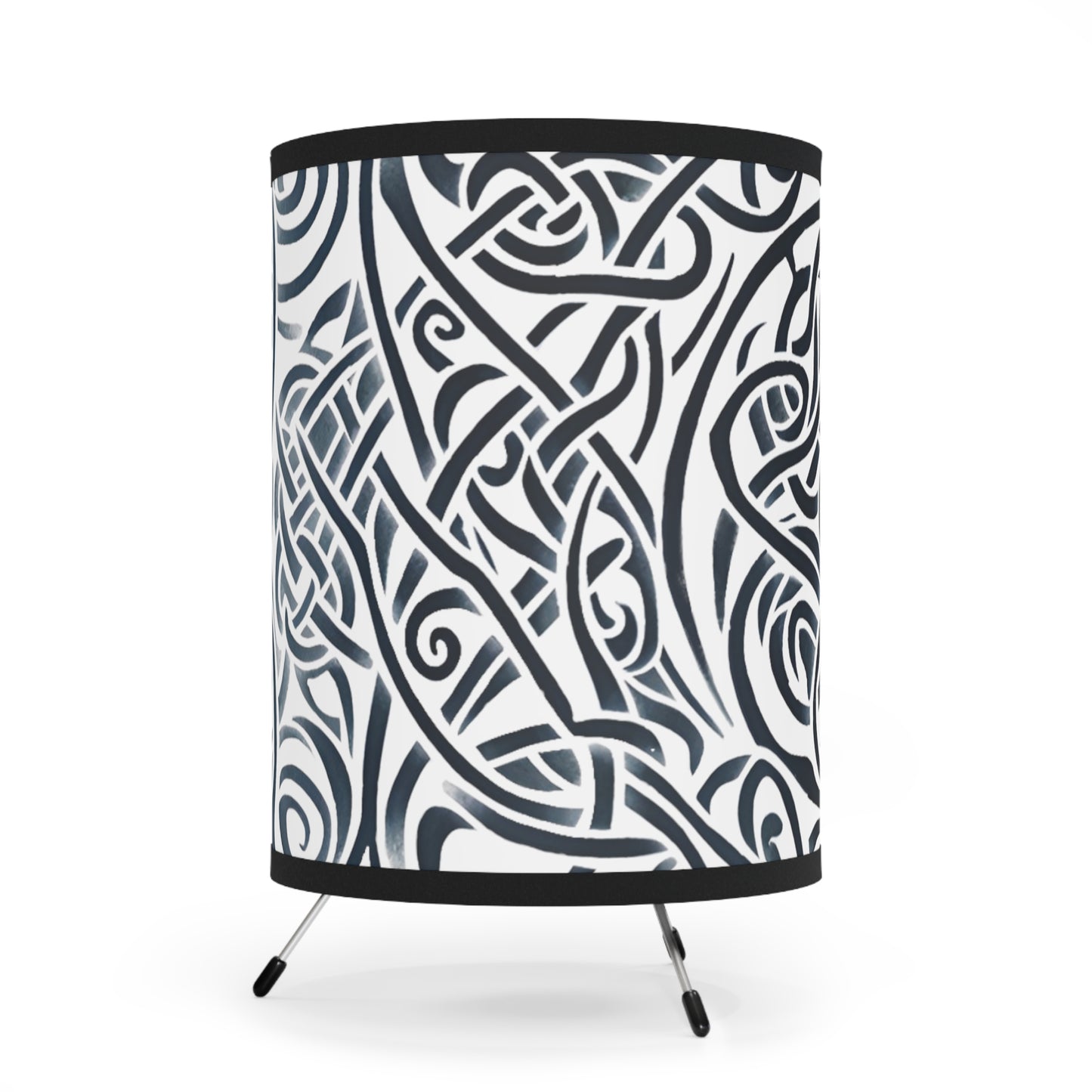 Tripod Lamp with High-Res Printed Shade, US\CA plug