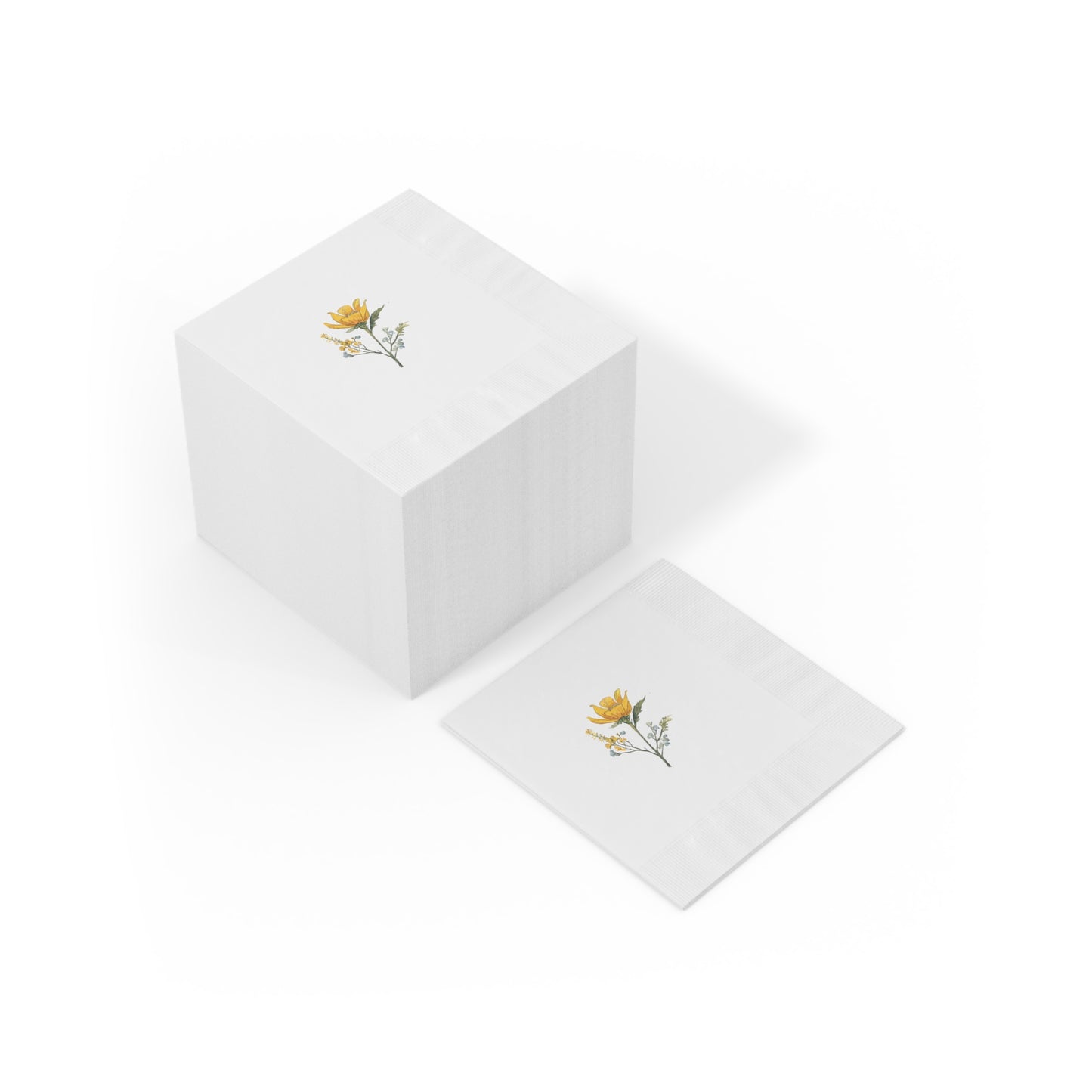 White Coined Napkins