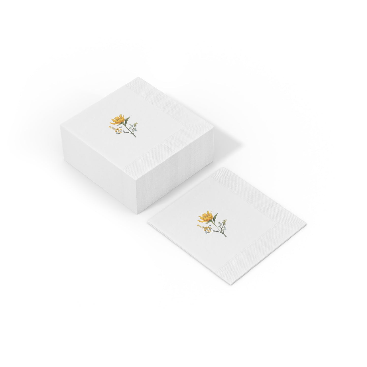 White Coined Napkins