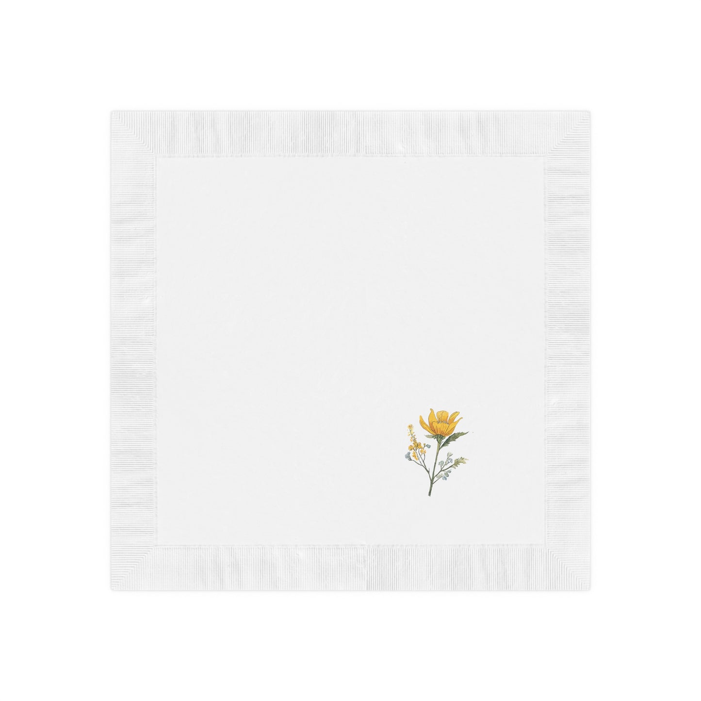 White Coined Napkins