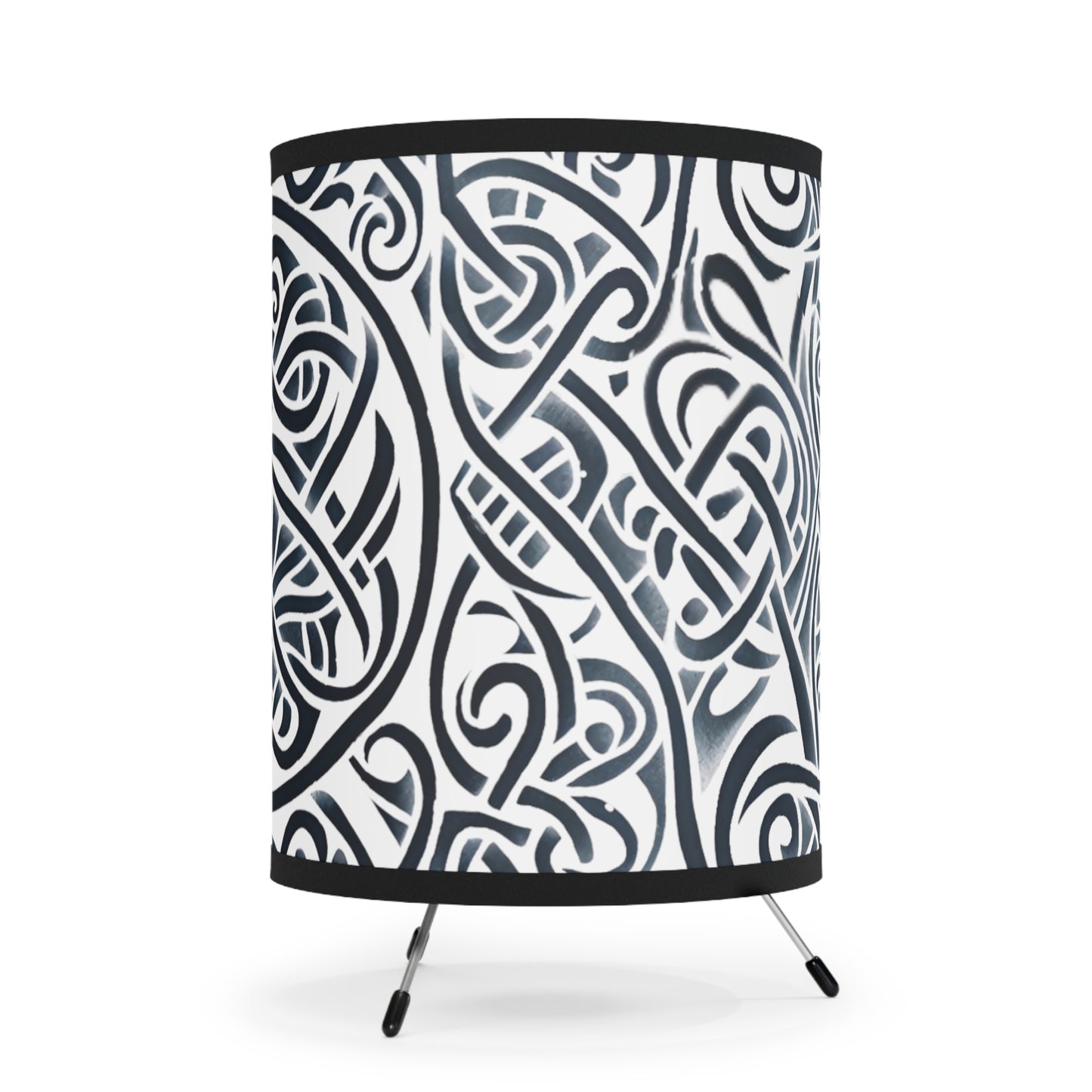 Tripod Lamp with High-Res Printed Shade, US\CA plug