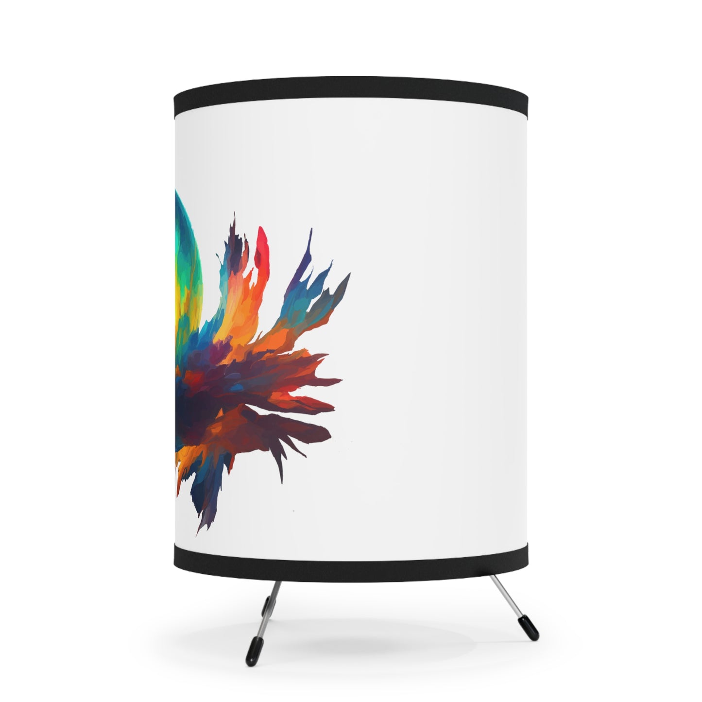 Tripod Lamp with High-Res Printed Shade, US\CA plug