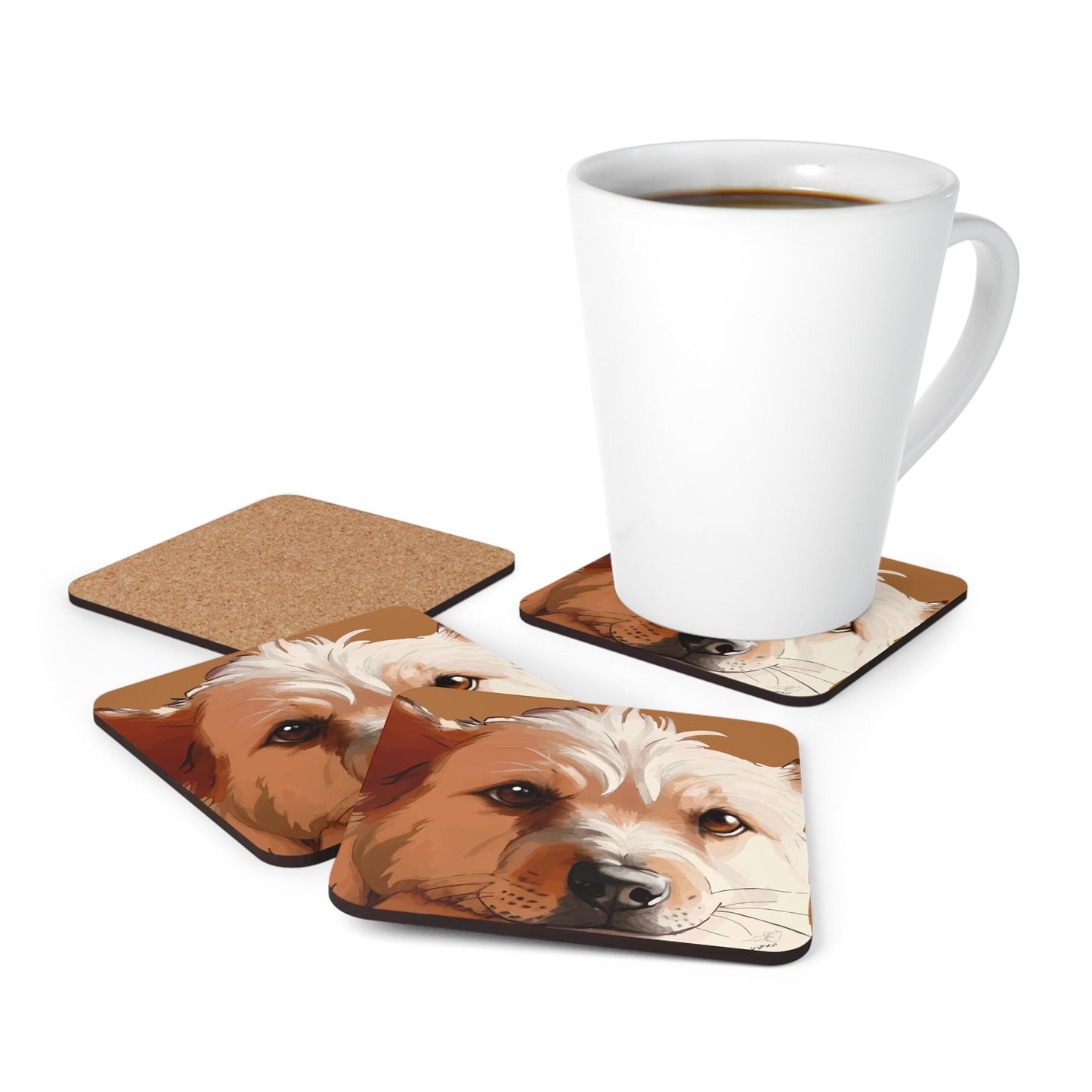 Corkwood Coaster Set