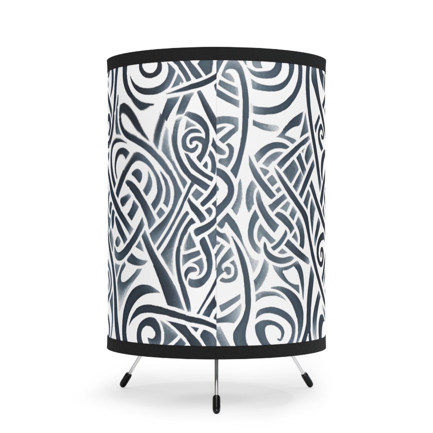 Tripod Lamp with High-Res Printed Shade, US\CA plug