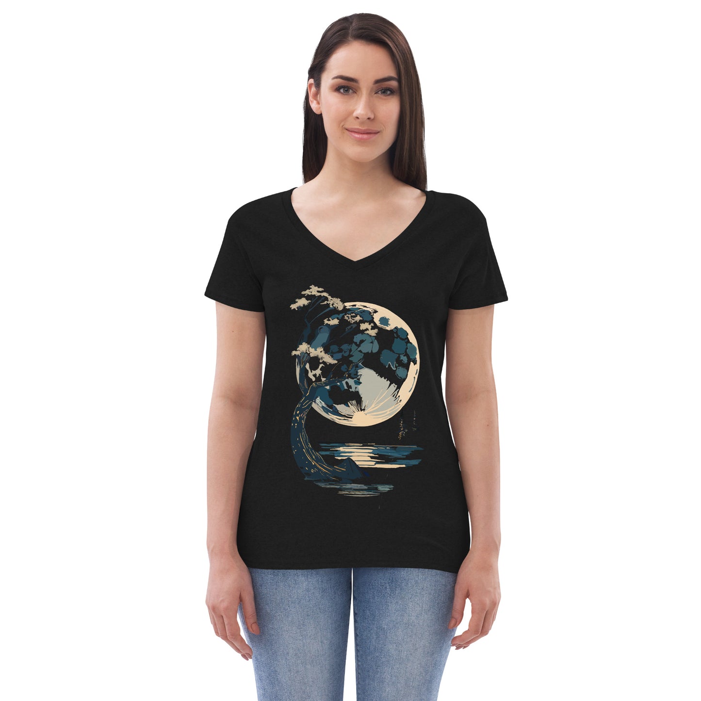 Women’s recycled v-neck t-shirt