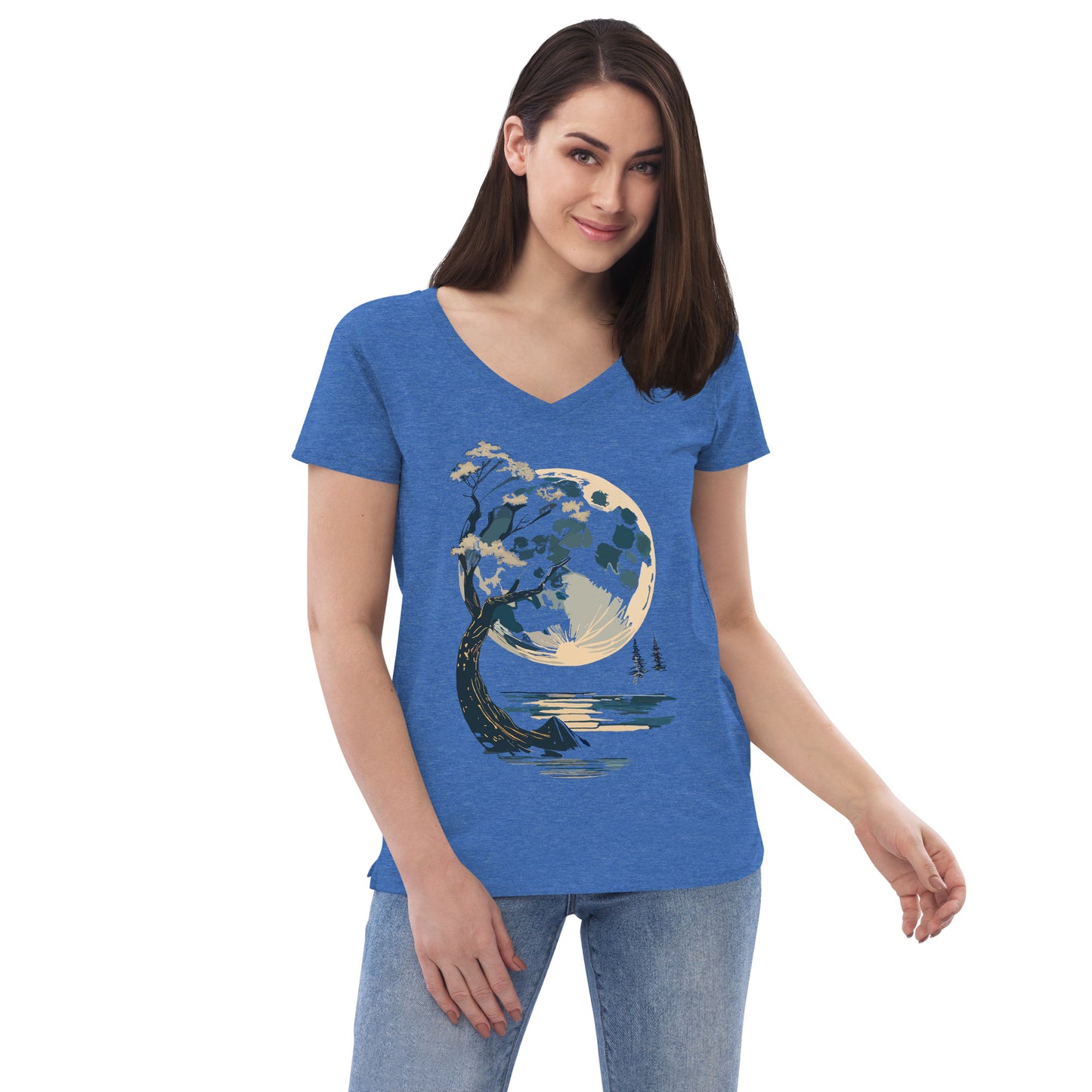 Women’s recycled v-neck t-shirt