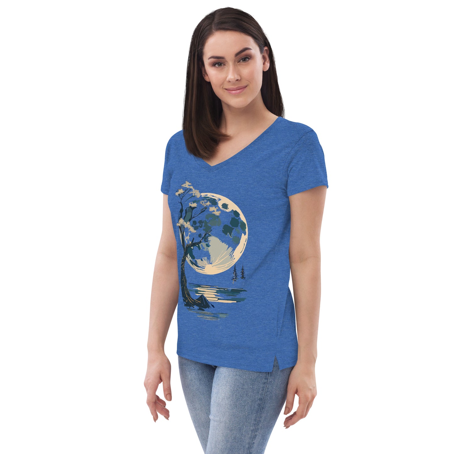 Women’s recycled v-neck t-shirt