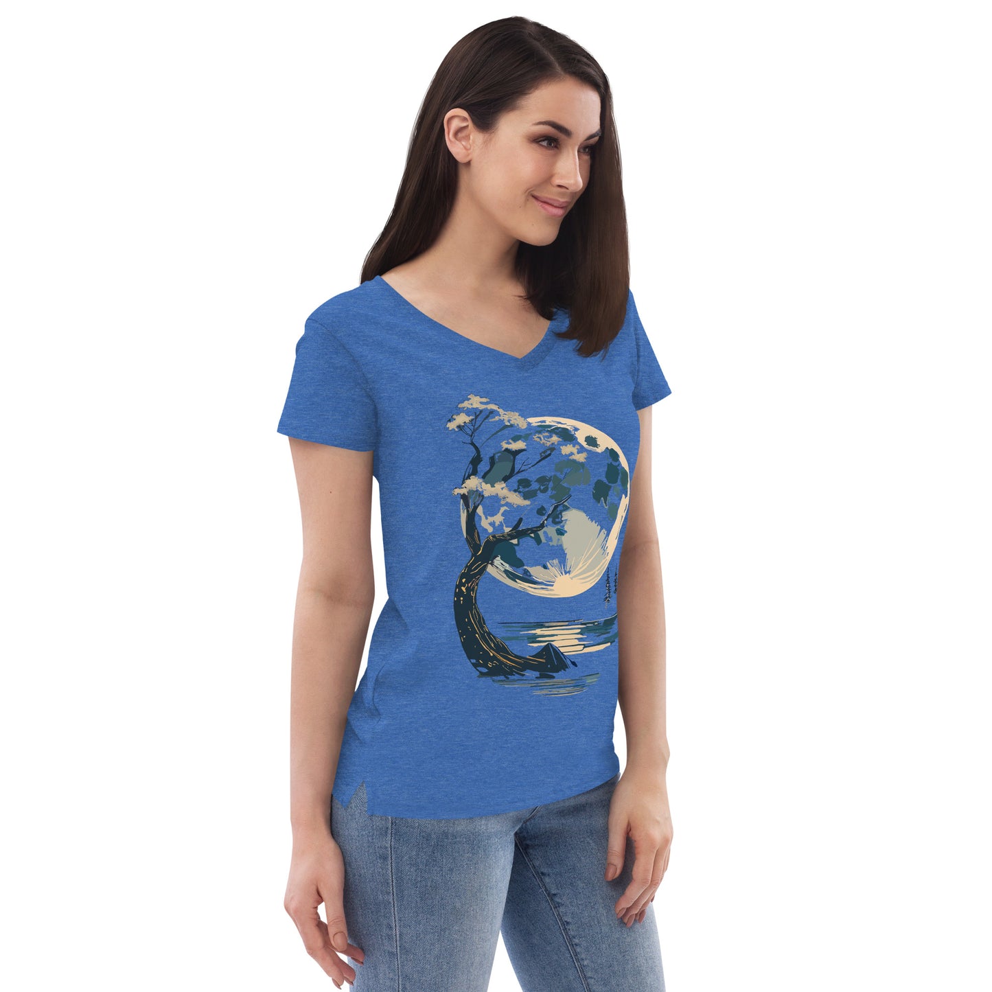 Women’s recycled v-neck t-shirt
