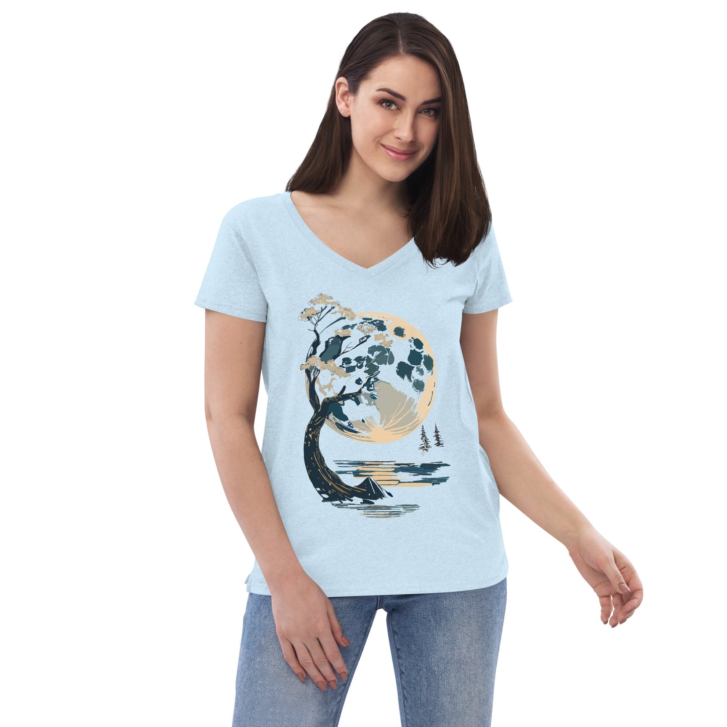Women’s recycled v-neck t-shirt