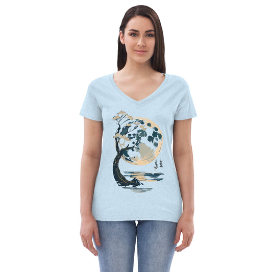 Women’s recycled v-neck t-shirt