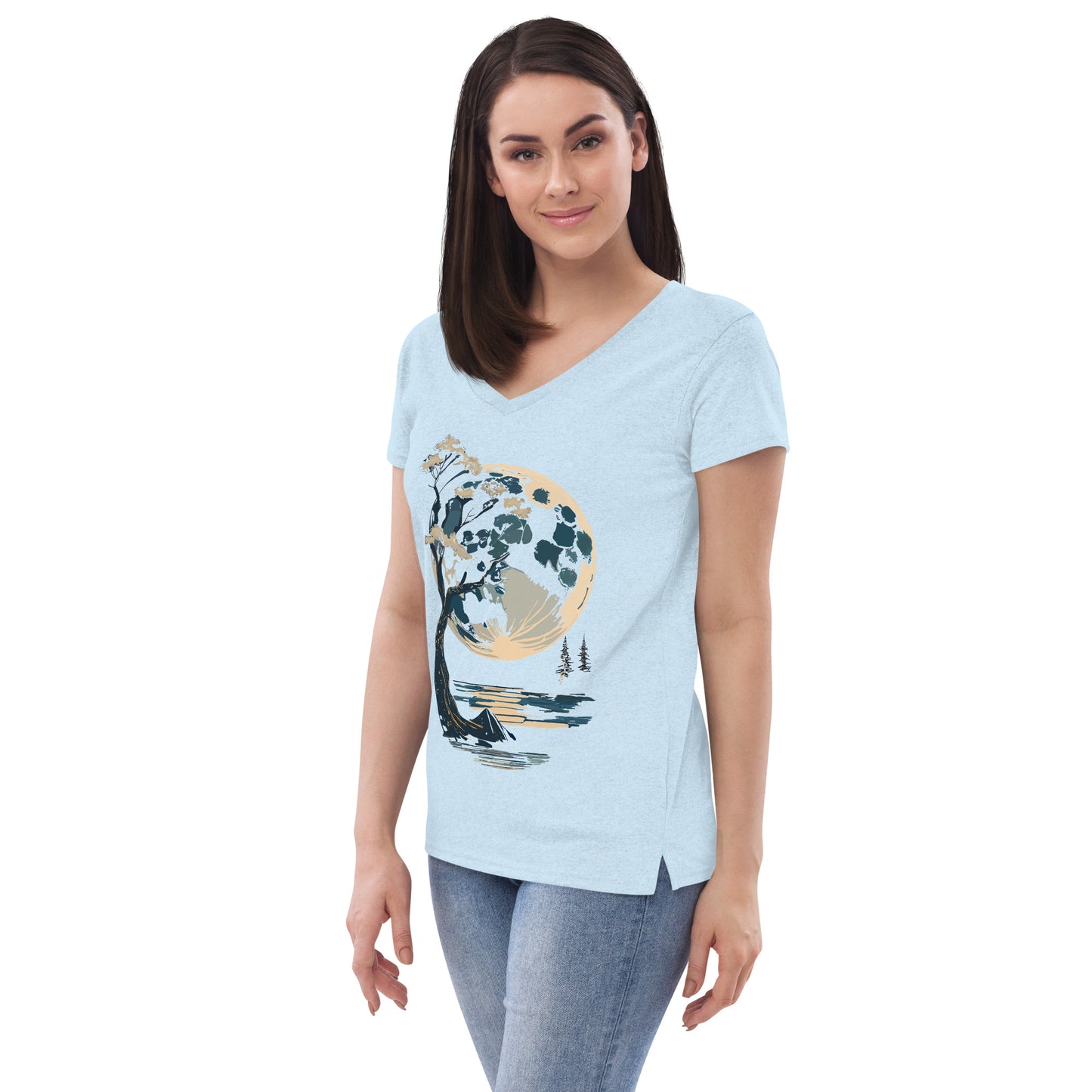 Women’s recycled v-neck t-shirt