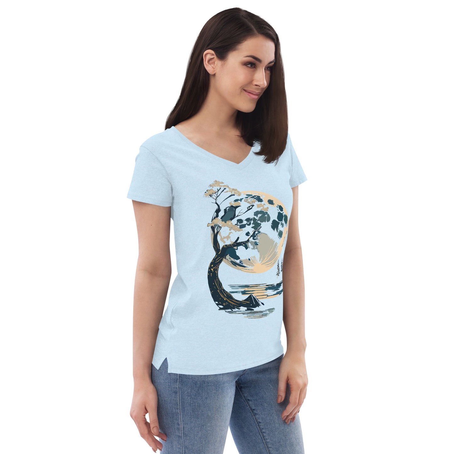 Women’s recycled v-neck t-shirt