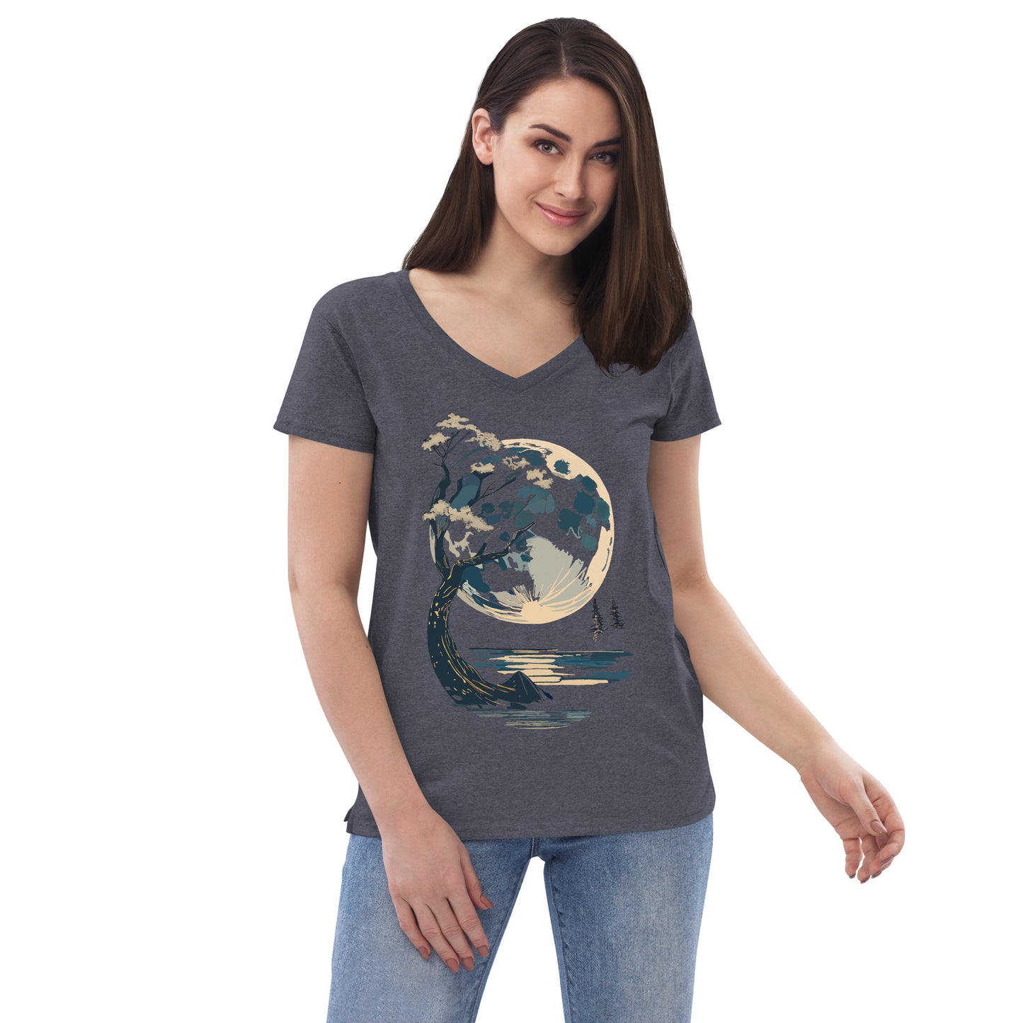 Women’s recycled v-neck t-shirt