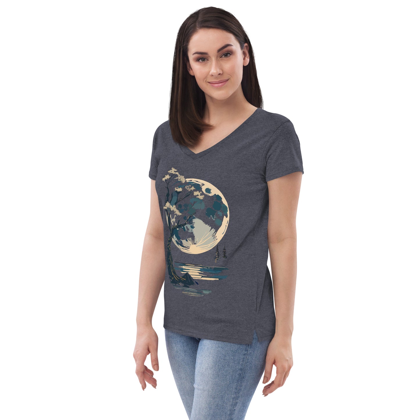 Women’s recycled v-neck t-shirt