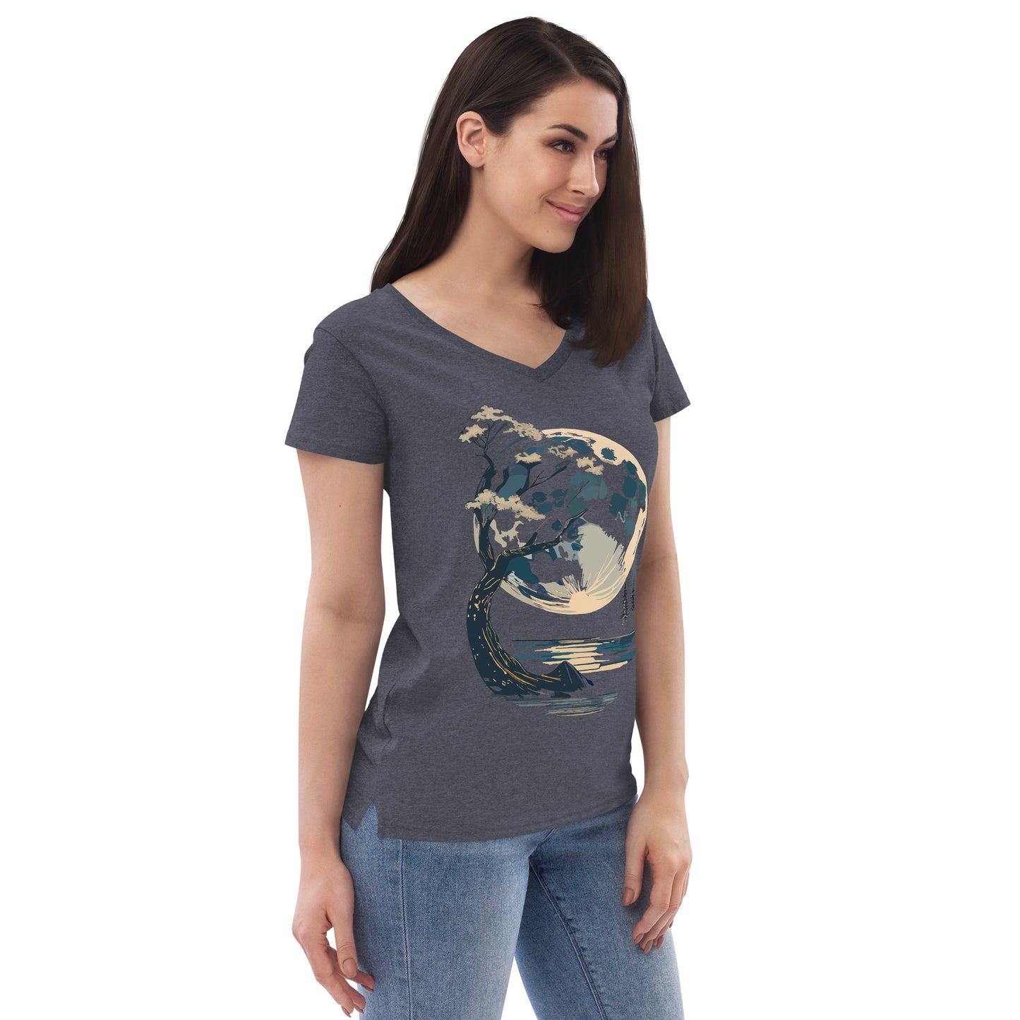 Women’s recycled v-neck t-shirt
