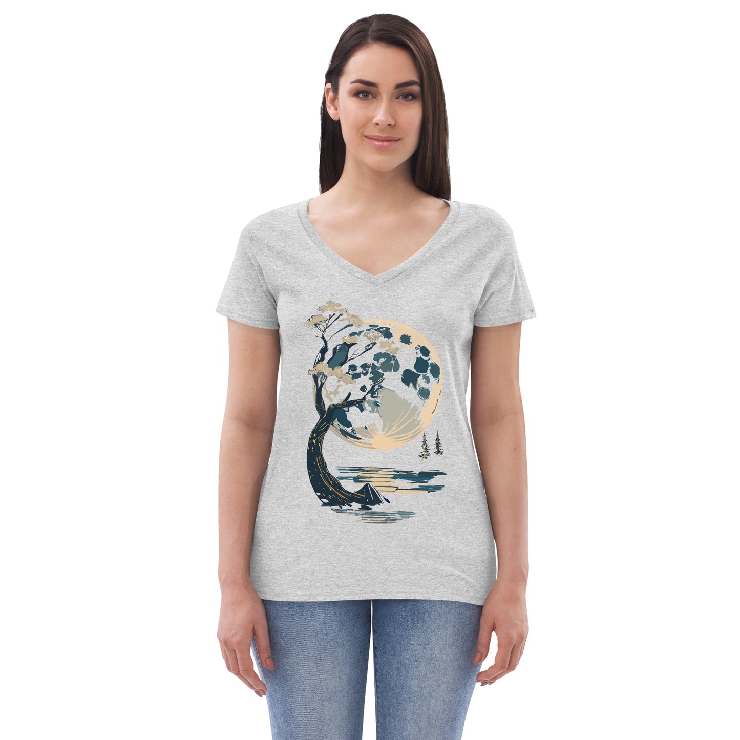 Women’s recycled v-neck t-shirt