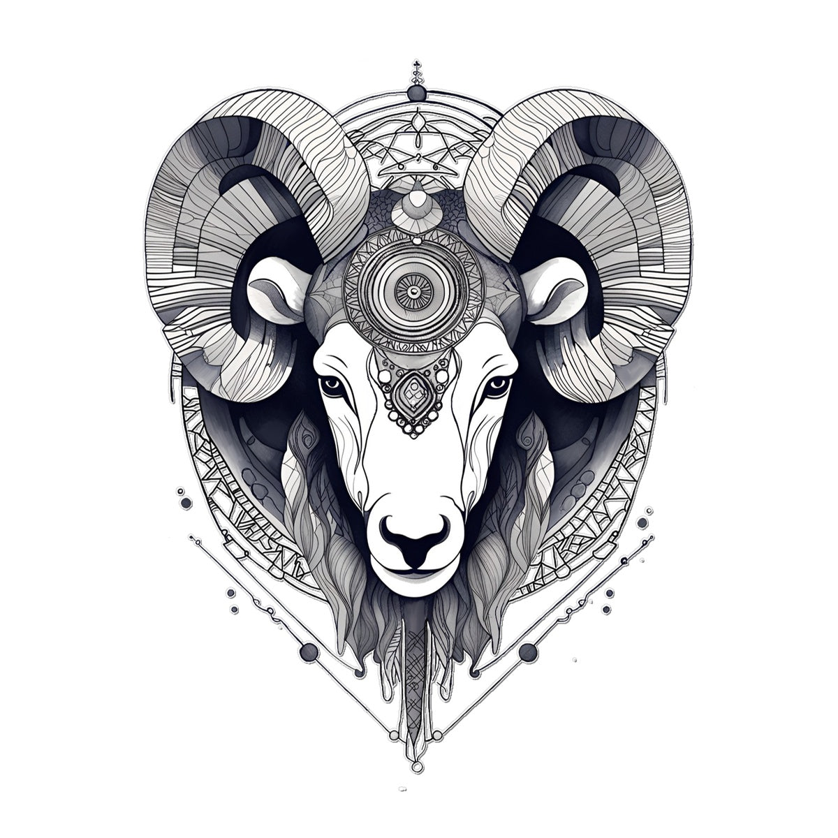 Aries Temporary Tattoo