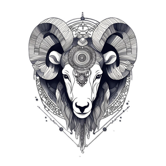 Aries Temporary Tattoo