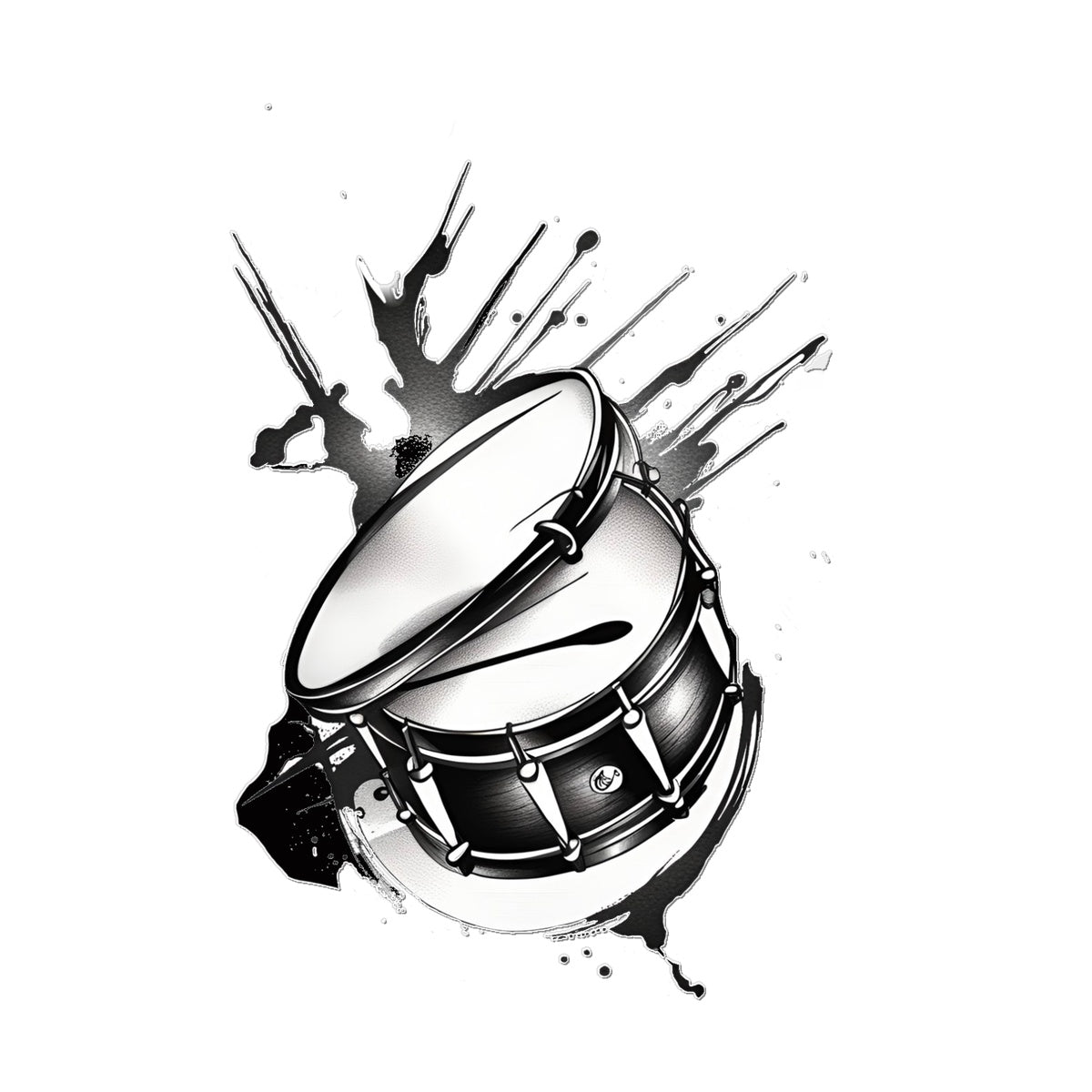 drum Temporary Tattoo