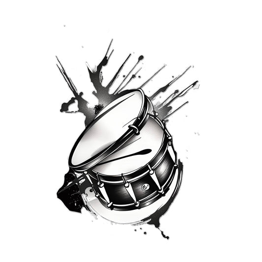 drum Temporary Tattoo